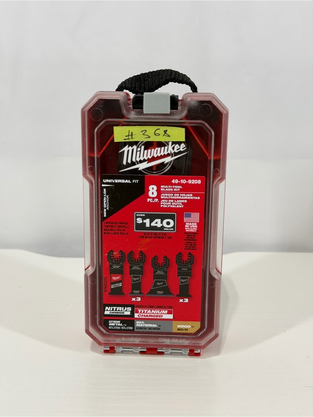 #368 Milwaukee Oscillating Multi-Tool Blade Kit Set (8-Piece set in case)